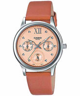 Casio, Women’s Watch Analog, Brown Dial Brown Leather Band, LTP-E306L-5AVDF